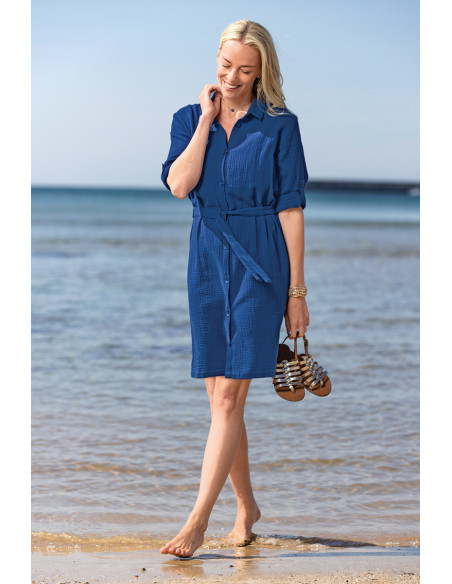 Robe en gaze de coton Magasins Bleus