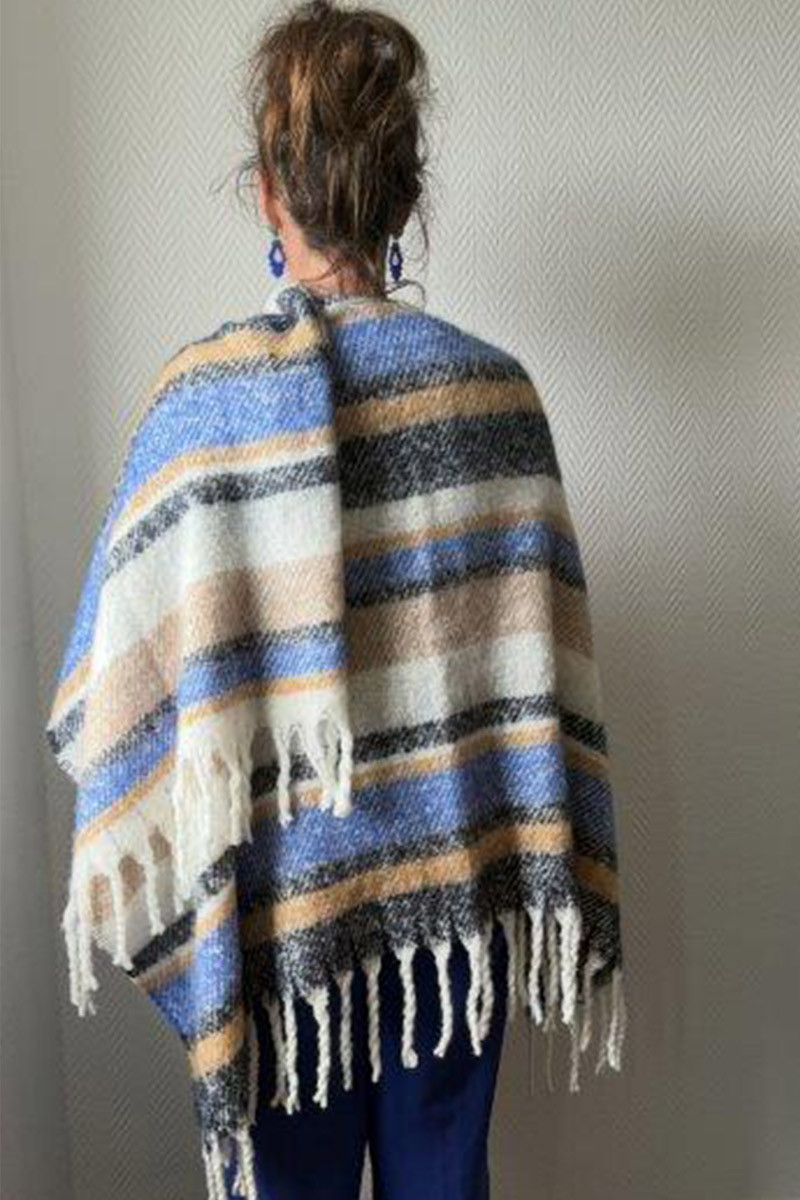 Poncho écossais Magasins Bleus