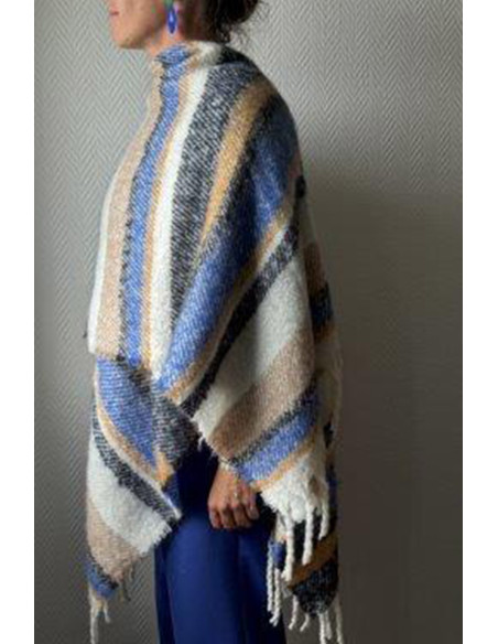 Poncho écossais Magasins Bleus