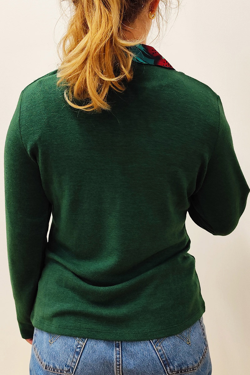 Tee-shirt effet pull + chemise Magasins Bleus Tee-shirt effet pull + chemise Magasins Bleus