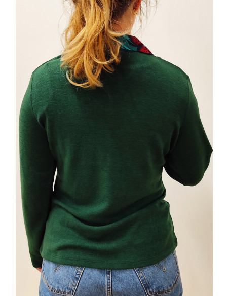 Tee-shirt effet pull + chemise Magasins Bleus Tee-shirt effet pull + chemise Magasins Bleus