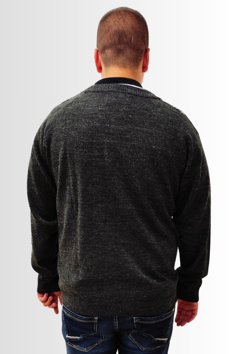 Gilet col V jacquard Magasins Bleus