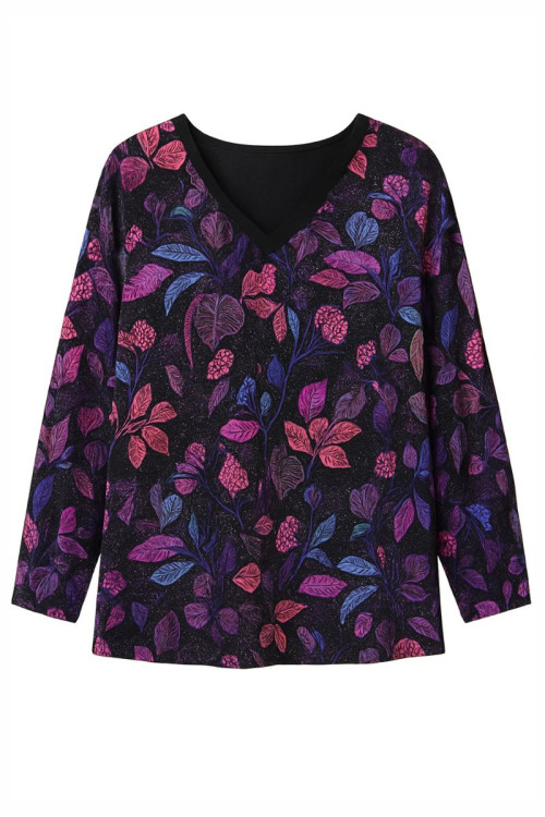 Top col V fantaisie Magasins Bleus