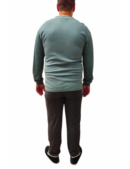 Pyjama homme col tunisien Magasins Bleus