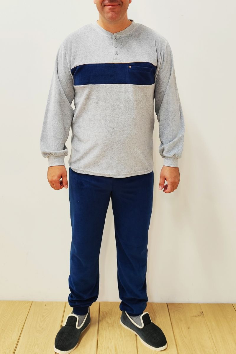 Pyjama velours homme Magasins Bleus