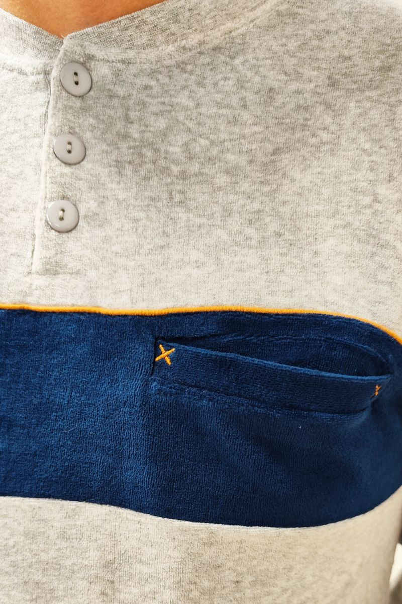 Pyjama velours homme Magasins Bleus