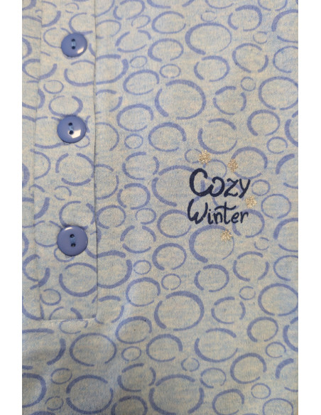 Chemise de nuit avec poignets Magasins Bleus