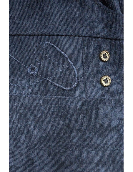 Pantalon femme élastiqué en velours Magasins Bleus