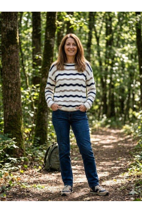 Pull femme ras du cou Magasins Bleus